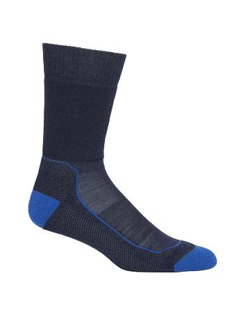 Midnight Navy Men's Icebreaker Merino Hike+ Medium Crew Socks | USA 1025TCEV